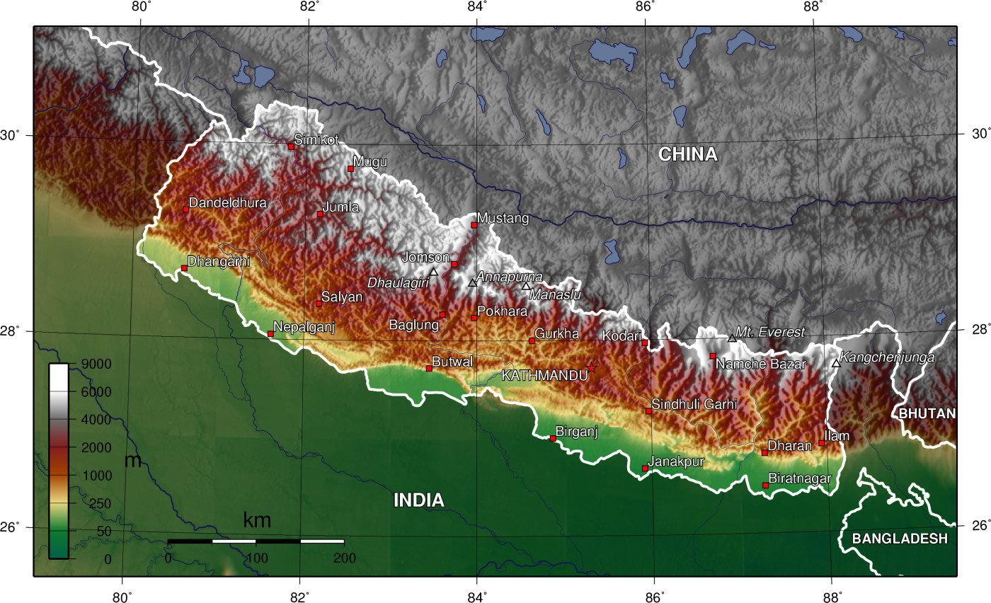 Nepal Topo
